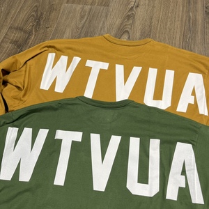 折扣现货 wtaps stencil ls copo后背印花长袖圆领t恤 21aw