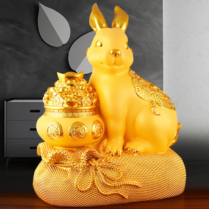 00嫣设计梦多比专卖店天猫沙金财神爷佛像摆件招财文财神供奉家用