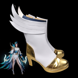 王者cos道具 虞姬云霓雀翎 世冠mvp皮肤荣耀cosplay武器 鞋子现货0人