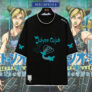 jojo的奇妙冒险空条徐伦石之自由印象动漫周边衣服男女短袖t恤ml