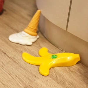 创意硅胶门阻 香蕉门档 冰淇淋造型门档免打孔门塞儿童防夹手门卡