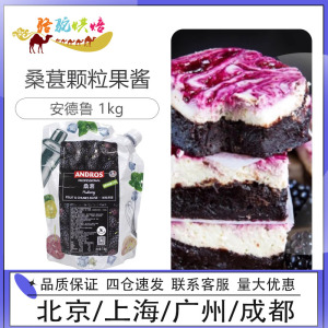 andros安德鲁桑葚颗粒果酱1KG 甜品饮料烘焙水果茶奶茶店专用果酱