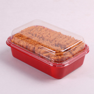 透明吸塑盒西点盒锅巴盒 食品级pet塑料盒烘焙蛋糕面包糕点包装盒