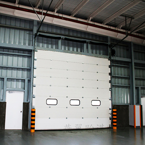 工业提升门厂房仓库铝合金电动门车库自动升降门彩钢板门滑升门