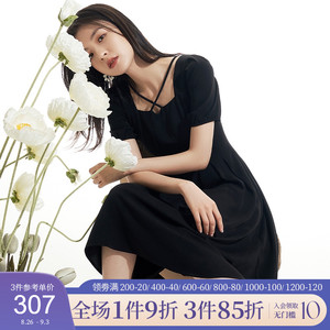 她图连衣裙夏