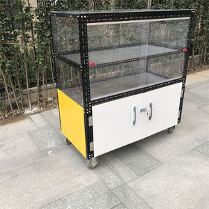 组装式多功能美观防尘带门窗冰糖葫芦展示车卤菜卤味小推车小吃车