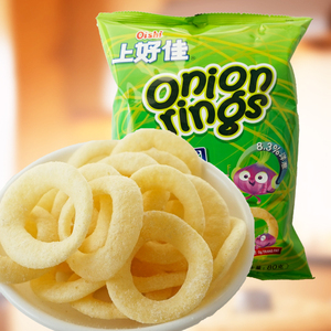 上好佳洋葱圈80g休闲零食膨化食品女友吃货办公室怀旧小吃网红