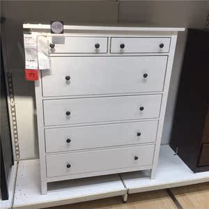 ikea/宜家正品汉尼斯6屉柜北欧六斗柜客厅卧室抽屉储物收纳柜斗柜