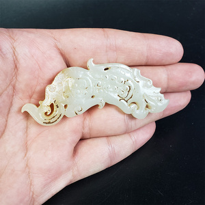 战汉高古玉龙佩挂件老玉吊坠佩饰古玩玉佩收藏和田白玉古董老物件