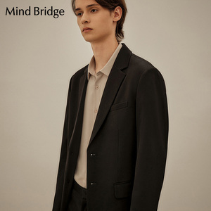 mindbridge男士休闲商务西服2021冬季新品百家好西装外套mvjk6101