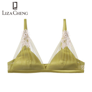 liza cheng/丽莎郑 文胸 炫美系列 网纱刺绣无钢圈三角薄 lb00027