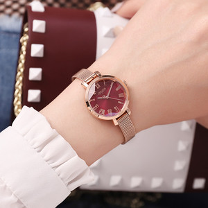 Julius聚利时女士手表正品韩版时尚潮流石英表链条钢带表时装腕表