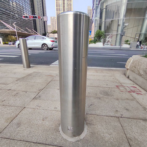 304实心不锈钢防撞警示柱人行道安全岛防护柱趣岛反光简约警示桩