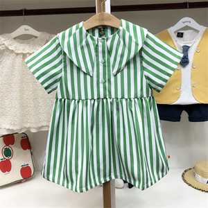 moimoln小云朵童装女宝宝洋气连衣裙短袖可爱公主裙