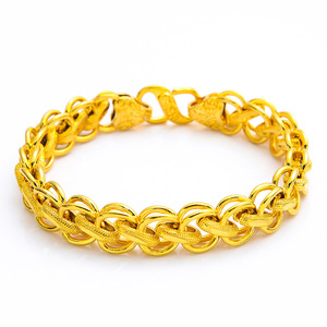 仿黄金宽手链