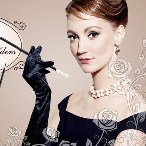 奥黛丽赫本同款长烟杆派对宴会演出道具伸缩拉长女士复古假细烟管