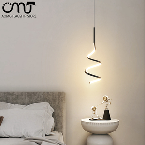 北欧卧室床头吊灯现代简约ins风格创意个性灯饰长线单头led小灯具
