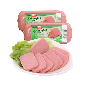 双汇特嫩方腿香肠250g午餐肉火腿肠手抓饼三文治切片火锅餐饮配餐