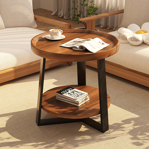 边几客厅家用小桌子现代简约创意小圆桌沙发小茶几床头侧边角几