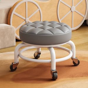 带轮子的凳子万向轮小板凳小凳子家用滑轮凳子美缝凳子带娃学步凳