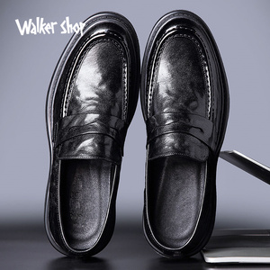 Walker Shop奥卡索奢侈品男鞋大牌一脚蹬休闲皮鞋英伦正装商务鞋