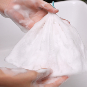 日本起泡网香皂起泡洗面奶脸部专用肥皂网袋洗澡洁面手工皂打泡网