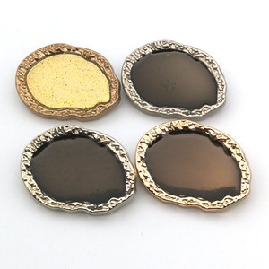 新款椭圆形点油异形不规则男女金属纽扣风衣大衣毛线外套装饰毛呢