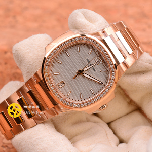 众奢z pp百达翡丽鹦鹉螺玫瑰金镶钻机械女表 7118/1200r-001_阿里巴巴