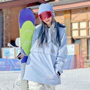 2024新款单双板滑雪服女男情侣冬季潮牌韩国加厚防水防风滑雪外套