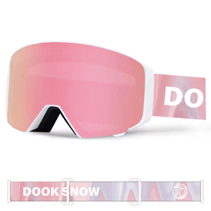 2024磁吸翻盖滑雪眼镜护目镜女男双层防雾透气高清可卡近视滑雪镜