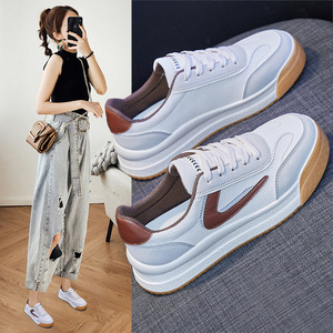 春天春款女装大牌剪标高中生时尚2022春季小白鞋女学生透气运动鞋