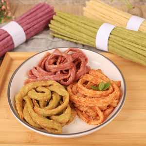 蔬菜牛筋面袋装菠菜胡萝卜紫薯多味干货凉拌速食纯手工辣条专用