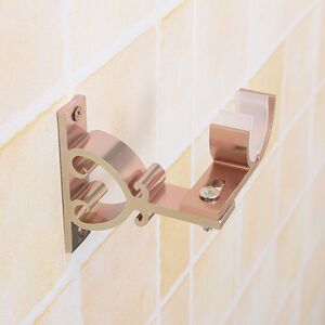 旋转窗帘杆罗马杆支架窄底支撑托架横杆支架底座配件墙装侧装固定