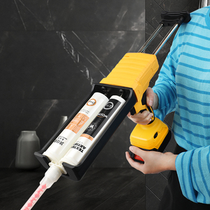 电动美缝双管胶枪美缝胶抢美缝剂施工工具全自动充电美缝打胶神器
