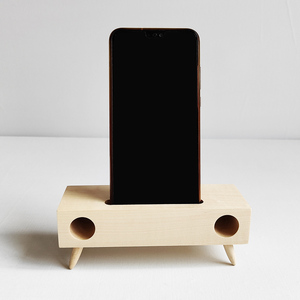 手机支架实木制扩音器通用型创意木质懒人桌面上支撑托架子