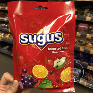 香港代购 进口sugus瑞士糖混合水果味果汁软糖袋装175g