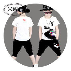 米路比新款帅气男童吉他表演服装幼儿园六一儿童节炫酷爵士舞蹈演