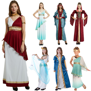 聚会表演罗马中东埃及女王希腊雅典公主成人儿童服装连衣裙奥汐