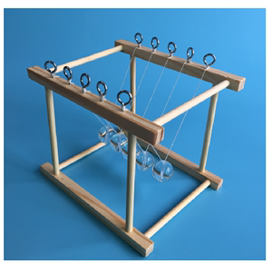 中学定制教具物理实验课件学校科技馆科教拼装牛顿摆球模型材料包