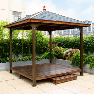 梵派户外凉亭别墅庭院凉棚室外遮阳棚防水防晒院子四角古建亭子