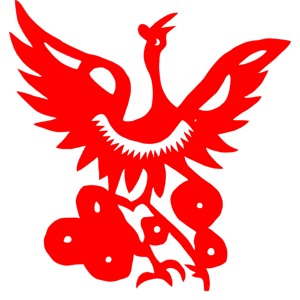 仙鹤石油工人中国梦红宣纸纯手工剪纸刻纸小尺寸a48开吉祥祝福