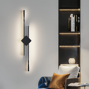 创意极简长条壁灯简约现代客厅电视背景墙格栅灯卧室床头墙壁灯具