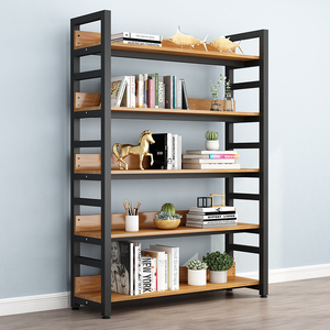 书架落地简约儿童简易书柜家用铁艺多层储物架架子货架收纳置物架