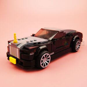 兼容乐高拼插积木moc劳斯莱斯幻影8格车speed男孩益智拼装玩具