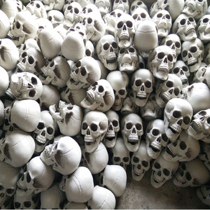 万圣节鬼屋密室逃脱机关酒吧恐怖道具装饰骷髅骨架仿人碎骨头棒子