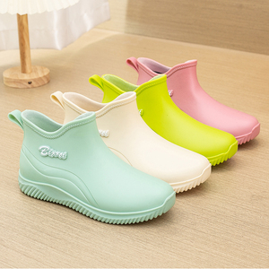 韩版女式雨靴短筒时尚轻便水鞋低帮外穿防滑防水胶鞋百搭学生雨鞋