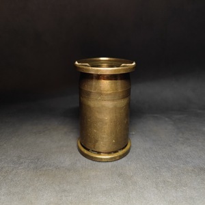 日本老炮弹壳制 铜烟灰缸 雪茄架 烟具 摆件 上下分体 品相很好