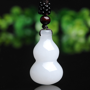 玉雕湾玉器批发白玉葫芦吊坠玉项链吊坠葫芦挂件男女款玉器挂件