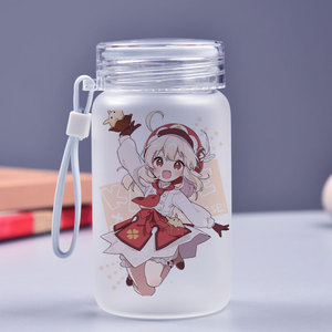 原神周边动漫魈刻晴温迪钟离温迪胡桃神耐高温玻璃杯二次元水杯子
