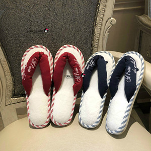 日本代购gelato pique春夏新款字母刺绣五指人字拖鞋室内家居鞋女